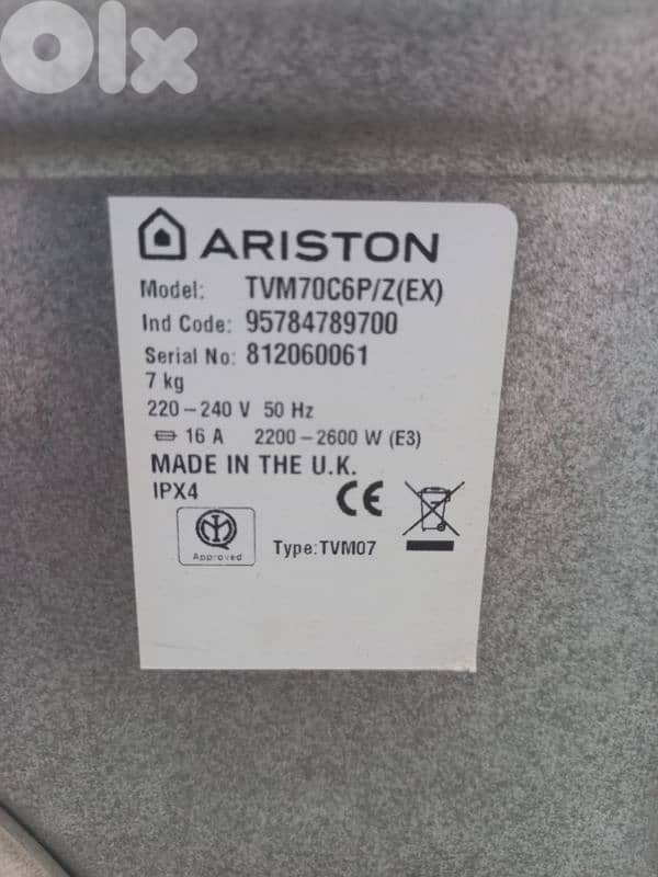 Ariston Tumble Dryer 2