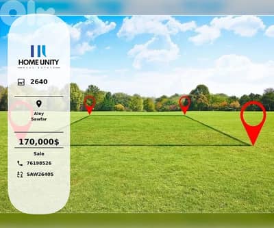 30/60 land for sale in Sawfar, Aley