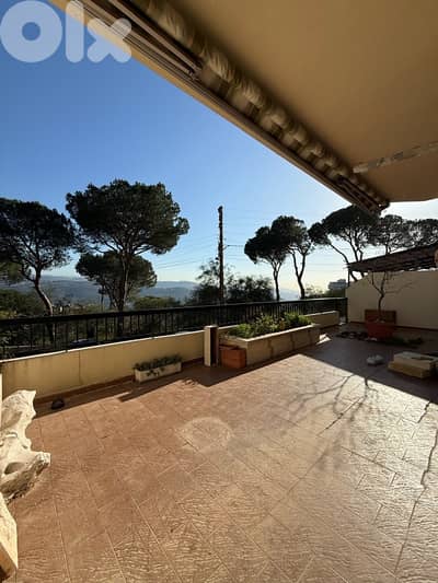 Apartment with terrace and open views for RENT in Broumana.