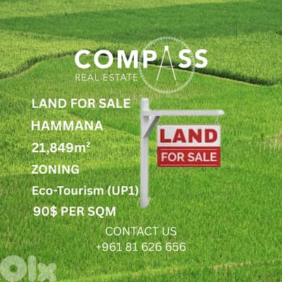 LAND FOR SALE HAMMAN
