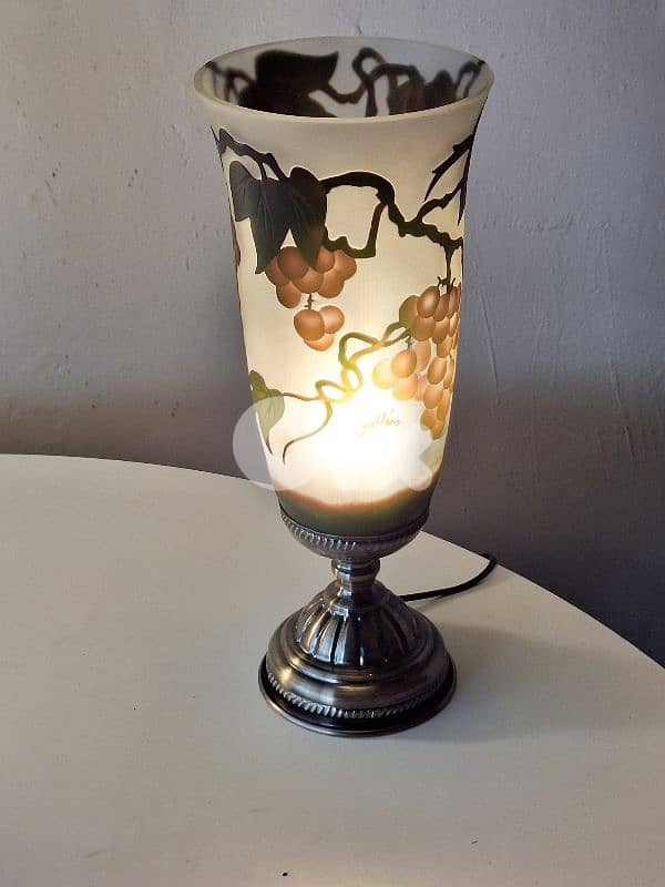 2 signed galle lamps 7