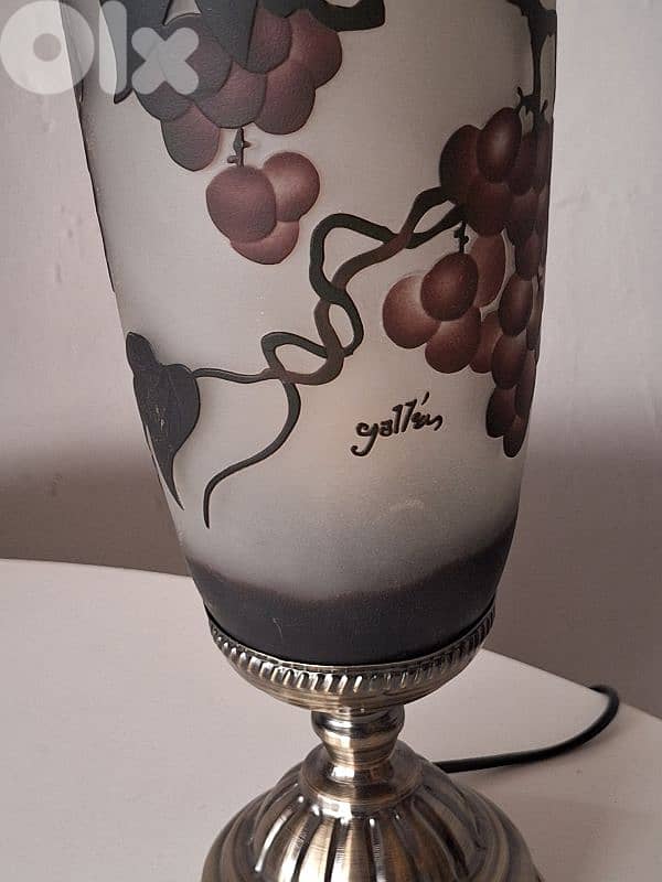 2 signed galle lamps 9