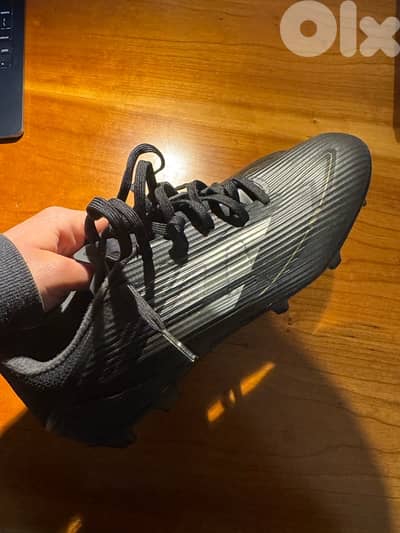 Adidas F50 football shoes black and gold