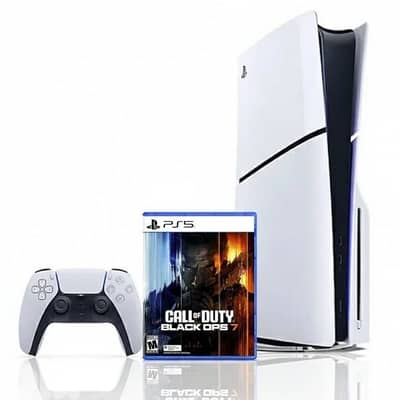 PS5 slim 1TB (magnet)+3 games+charging station+UPS 3000