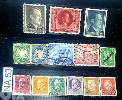 Germany Reich Nazi 14 stamps Lot # NA-53