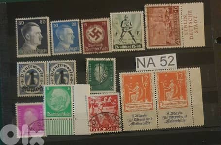 Germany Reich Nazi 13 stamps Lot # NA-52