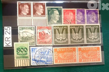Germany Reich Nazi 15 stamps Lot # KR-25
