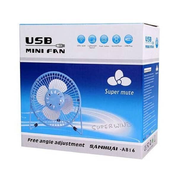 fan usb two size 4 and 6 inches 7
