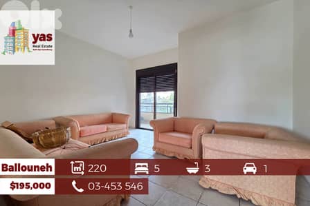 Ballouneh 220m2 | Well Maintained | Open View | Calm Area | Catch |TO