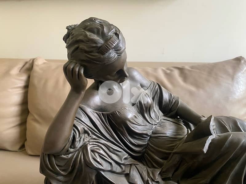 bronz old cheminy clock 10 kilos 50x50x30 cm working 1