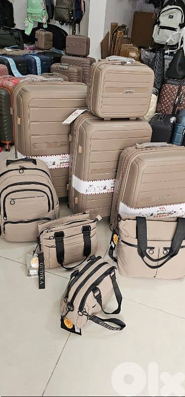 50% OFF set 7 PCS bags luggage suitcases backpack sling bag