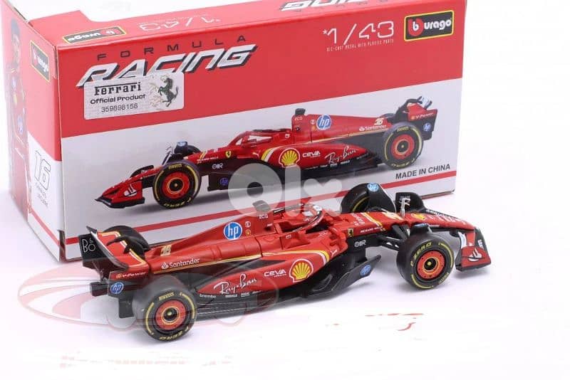 C. Leclerc Ferrari SF-24 #16(GP MONACO 2024) diecast car model 1;43 4