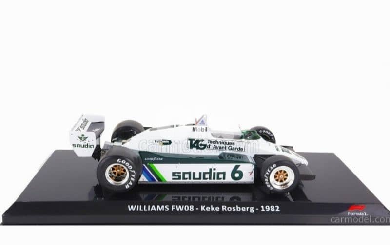 Keke Roseberg Williams FW08 (GP 1982,) diecast car model 1;24 2