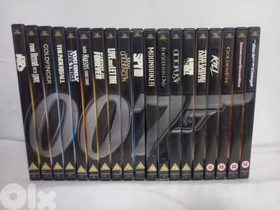 James Bond series from Dr. No to The world is not enough 19 DVD movies