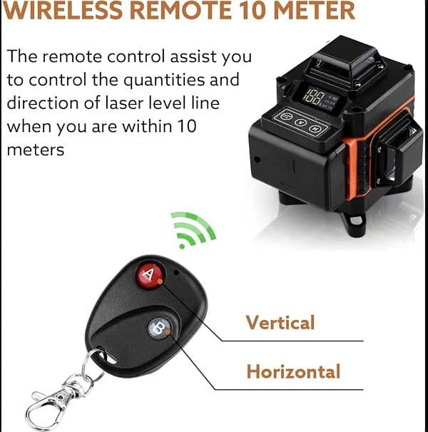 4D Laser Level,360°, 16 Lines Self-Leveling 2 Rechargeable Batteries. 6