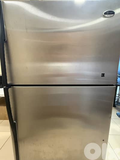 GE Profile Arctica Stainless Steel Refrigerator - Excellent Condition