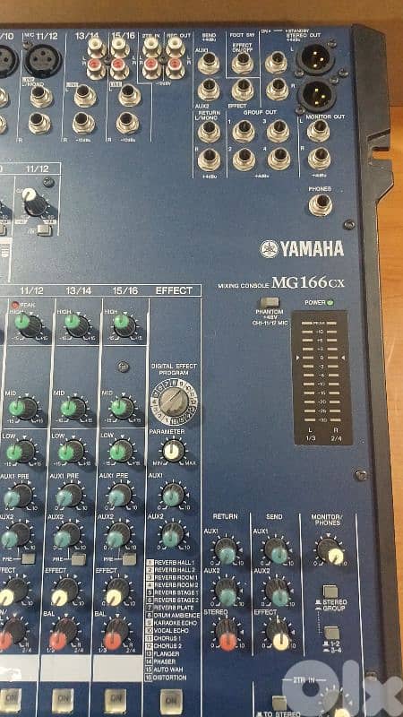 yamaha mixer mg166cx original used like new 2