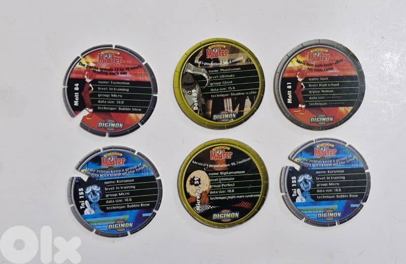 Digimon Master Pogs - 1990 1