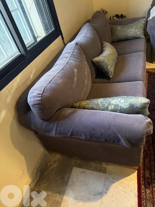 two sofa the same grey 1