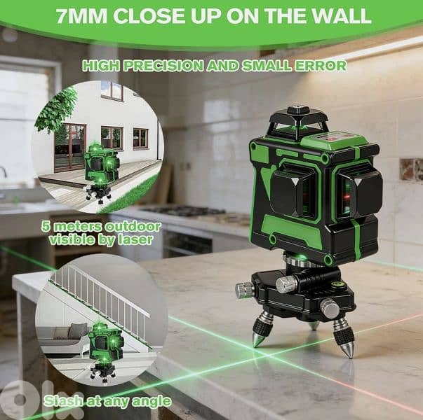 MAX LIGHT 3D Laser Level 12 Lines,360 Degree Cross Line Self-Leveling 1