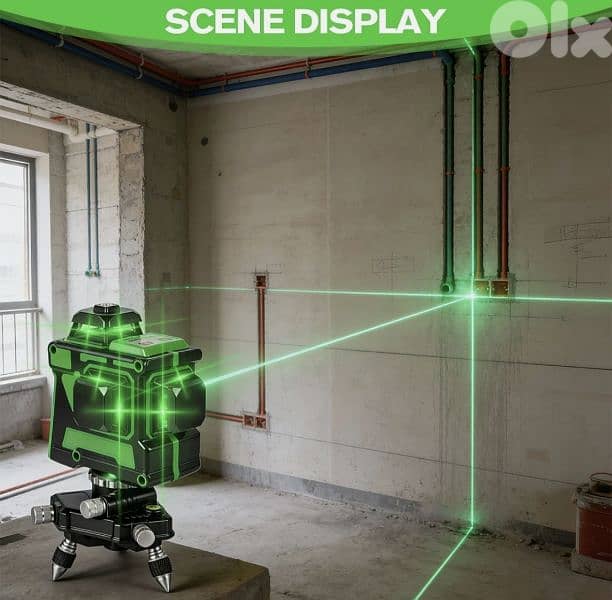 MAX LIGHT 3D Laser Level 12 Lines,360 Degree Cross Line Self-Leveling 2
