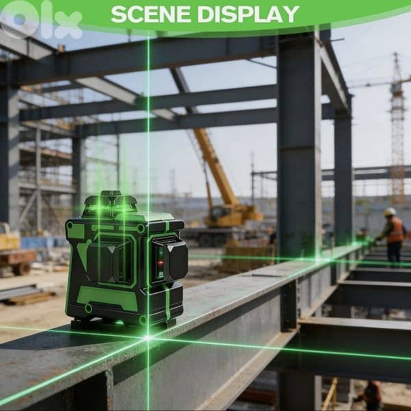 MAX LIGHT 3D Laser Level 12 Lines,360 Degree Cross Line Self-Leveling 8