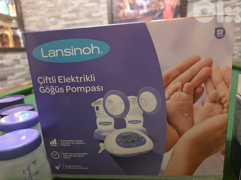 lansinoh 2 in 1 electric pumping machine 3