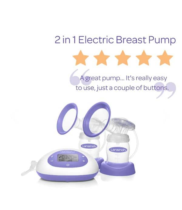 lansinoh 2 in 1 electric pumping machine 6