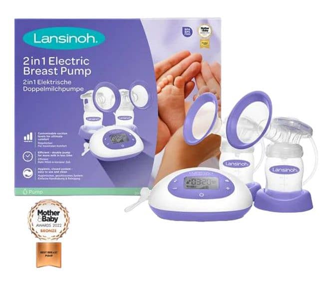 lansinoh 2 in 1 electric pumping machine 7