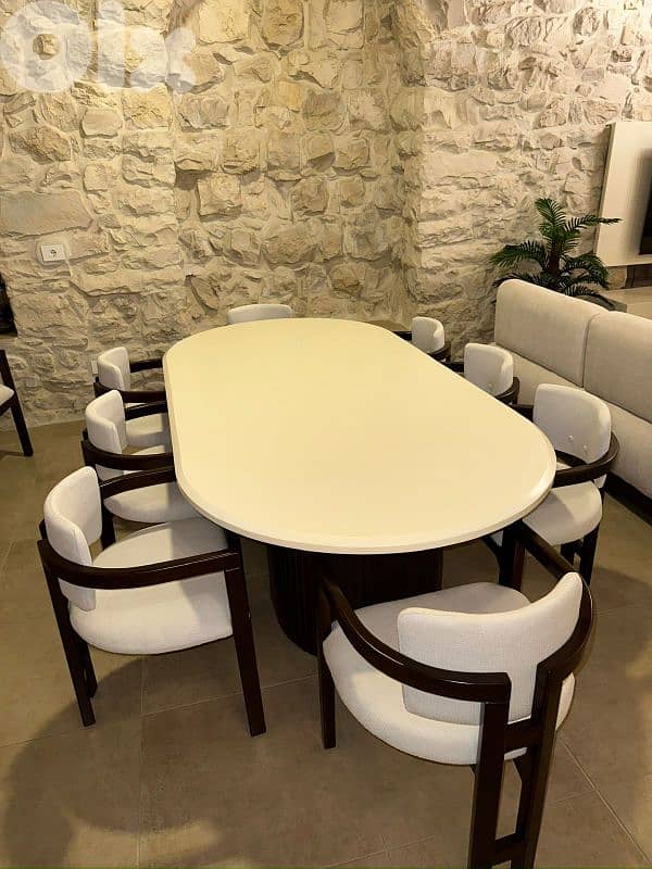 modern dinning table with 8 chairs 1