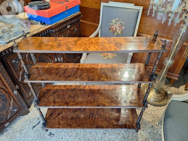 antique english shelves stand 2