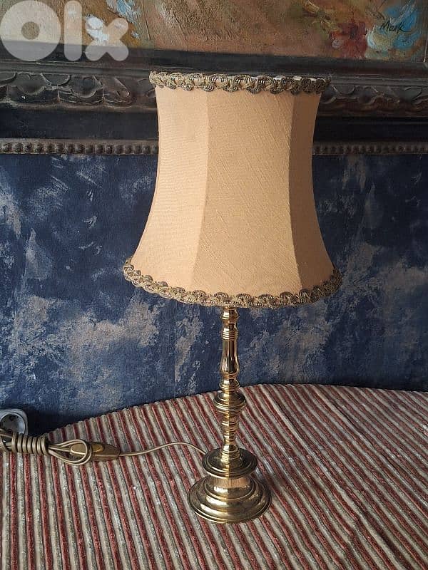 antique english brass lamp 3