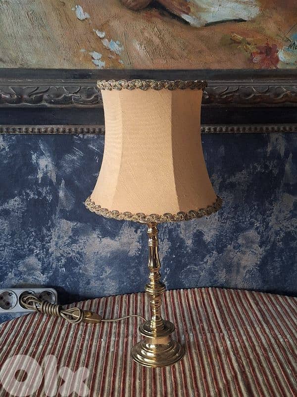antique english brass lamp 4