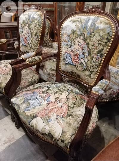 كنب فوتوي اوبيسون مميز ناعم لويس الخامس عشر سعر لقطة