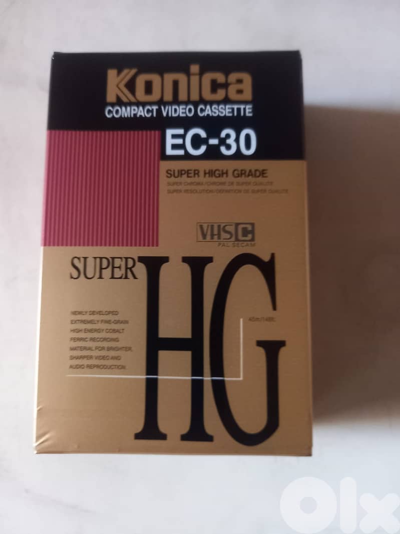 maxell / konica VHSC  Camcorder Tape New 1