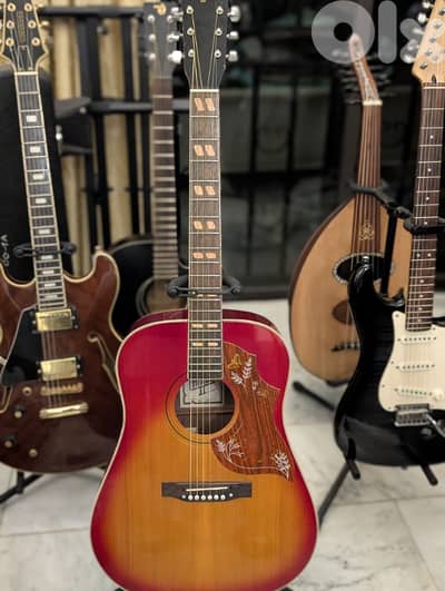 Hondo II H180a  hummingbird vintage acoustic guitar