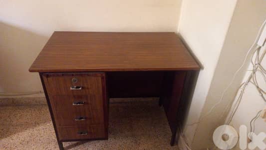 vintage wood office desk