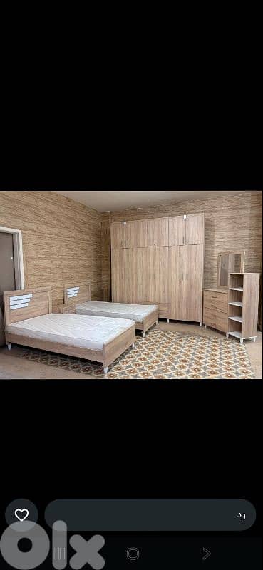 غرف نوم مجوز او تختين