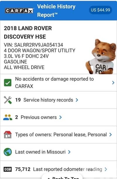 Land Rover Discovery 2018