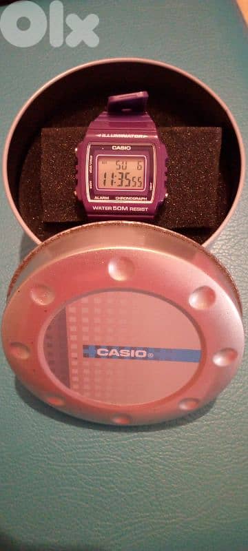 Casio digital purple color
