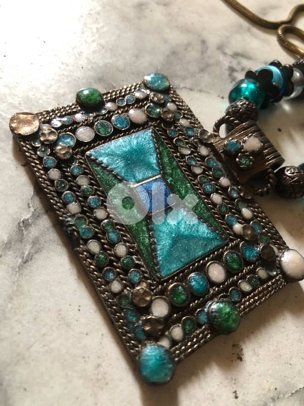 silver vintage necklace 1