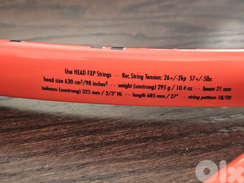 Tennis Racket Head Radical Flexpoint 98 4