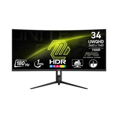 MSI MAG 342CQR E2 34” UW 180hz 1ms/CPU AMD Ryzen 5 7600X 4.7GHZ 6 Core