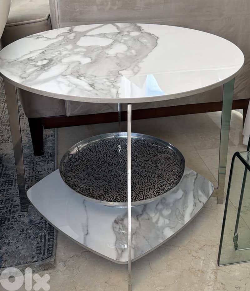 Ceramic coffee table $ side table (mobilitop) 1