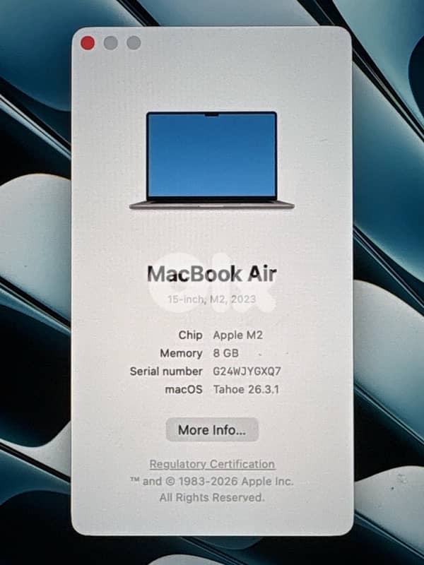 macbook air M2 15.9 inch 1