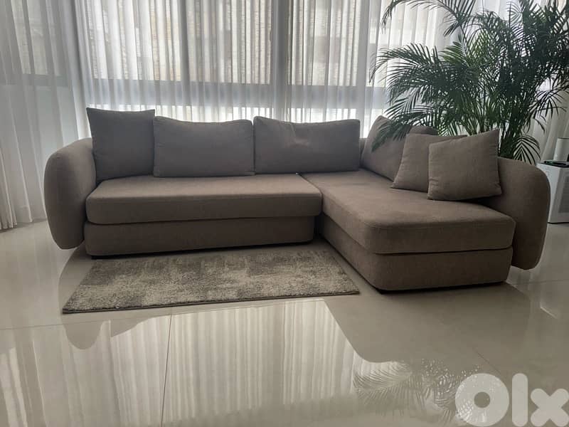 L shape living room sofa 1