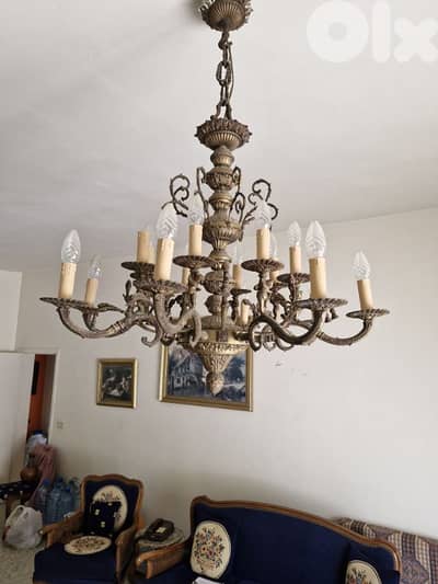 Antique Brass chandelier