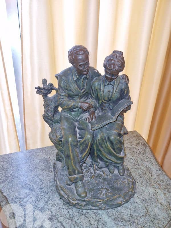 Statue et lampadaire resin 1