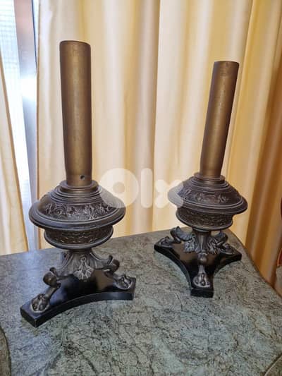 Antique table lamps, Louis XVI