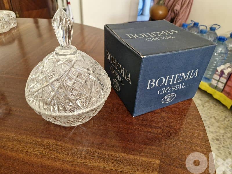 Assorted Bohemia Crystal decorations and glass 2